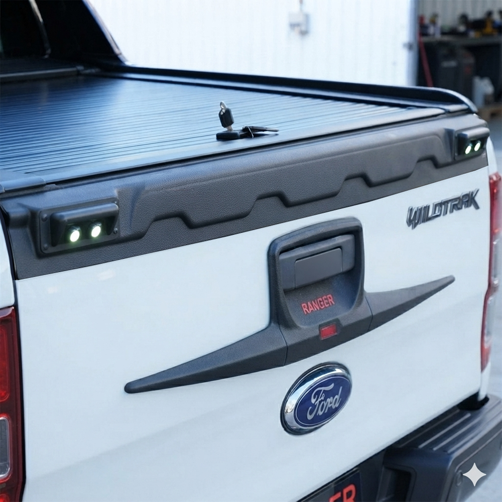 Ford Ranger Tail Gate Cover with LED's - T6/T7/T8 2012-2023 1 Ford Ranger Tail Gate Cover with LED's - T6/T7/T8 2012-2023