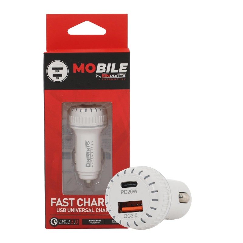 EINParts - Car Charger PD 20W + QC 3.0, 38W 1 EINParts - Car Charger PD 20W + QC 3.0, 38W