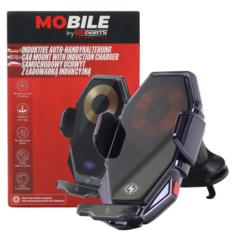 EINParts - Phone Holder with Wireless Charger 1 EINParts - Phone Holder with Wireless Charger