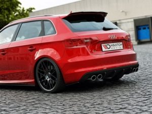Maxton Design - Rear Side Splitters Audi S3 / A3 S-Line 8V Hatchback / Sportback 7 Side Splitters Audi S3