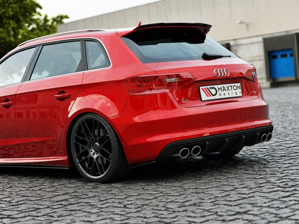 Maxton Design - Rear Side Splitters Audi S3 / A3 S-Line 8V Hatchback / Sportback 1 Side Splitters Audi S3