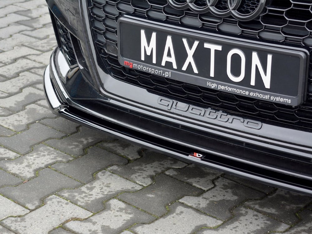 Maxton Design - Front Splitter V.2 Audi Rs3 8V Facelift Sportback (2017-2020) 4 Maxton Design - Front Splitter V.2 Audi Rs3 8V Facelift Sportback (2017-2020) - Image 4