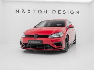 Maxton Design - Front Splitter V.7 VW Golf R / R-Line MK7 Facelift