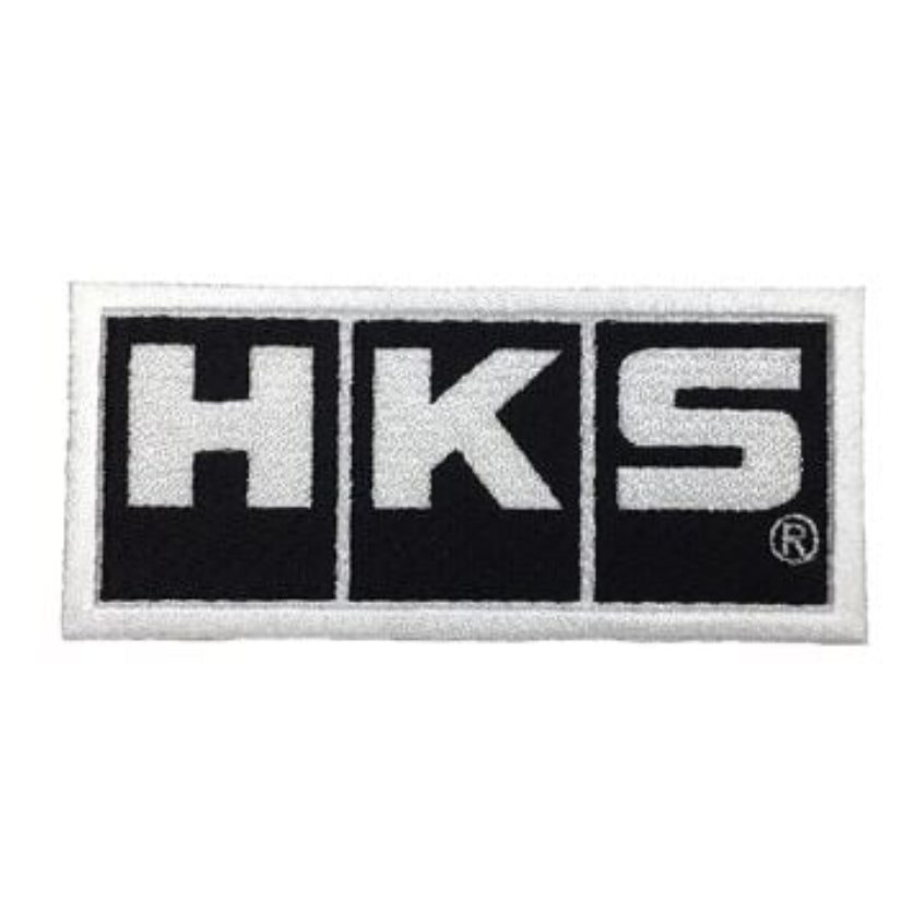 HKS - Patch Block Logo White 1 HKS - Patch Block Logo White