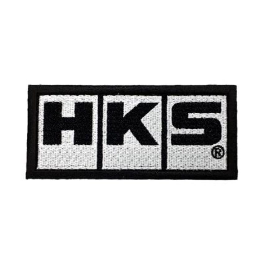 HKS - Patch Block Logo White 2 HKS - Patch Block Logo White - Image 2