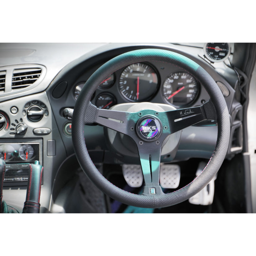HKS - x Nardi Sports Steering Wheel 340mm Deep Dish 2025 2 HKS - x Nardi Sports Steering Wheel 340mm Deep Dish 2025 - Image 2