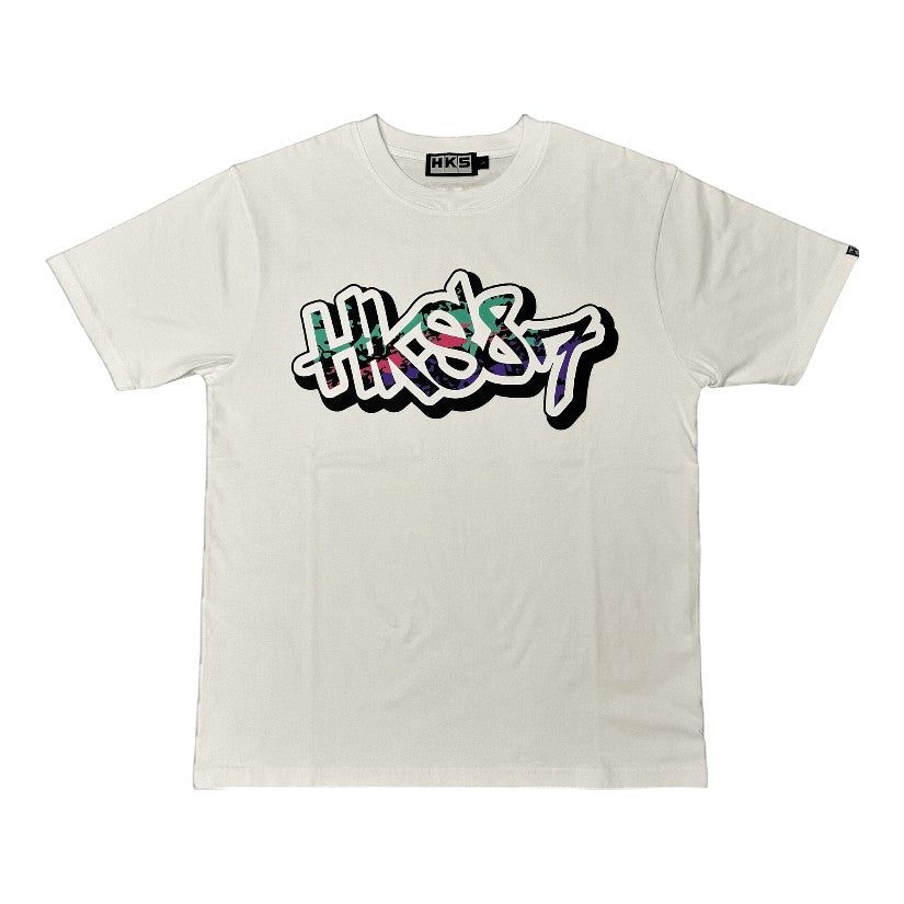 HKS - 87Paint T-Shirt White 1 HKS - 87Paint T-Shirt White