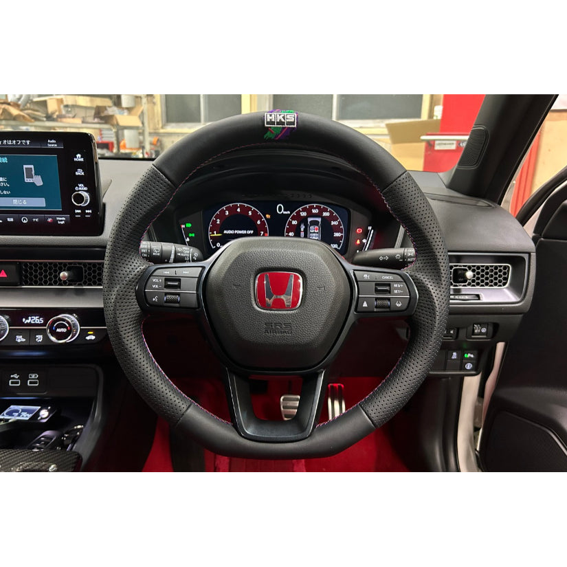 HKS - Limited Edition Steering Wheel Honda Civic Type R FL5 Leather 22-25 1 HKS - Limited Edition Steering Wheel Honda Civic Type R FL5 Leather 22-25