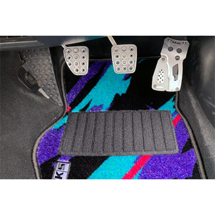 HKS - 50th Anniversary Floor Mats Toyota Supra JZA80 Front Set LHD Oil Colour 93-02 2 HKS - 50th Anniversary Floor Mats Toyota Supra JZA80 Front Set LHD Oil Colour 93-02 - Image 2