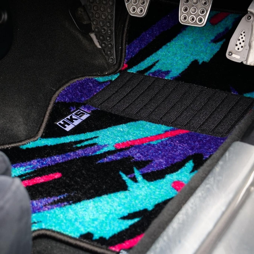 HKS - 50th Anniversary Floor Mats Toyota Supra JZA80 Front Set LHD Oil Colour 93-02 1 HKS - 50th Anniversary Floor Mats Toyota Supra JZA80 Front Set LHD Oil Colour 93-02