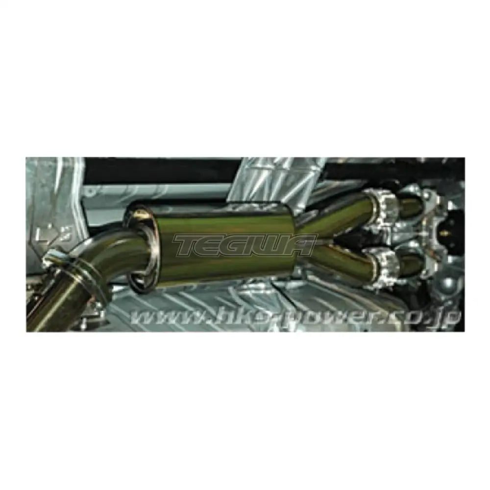 HKS - Stainless Centre Pipe with Silencer Nissan GT-R R35 1 HKS - Stainless Centre Pipe with Silencer Nissan GT-R R35