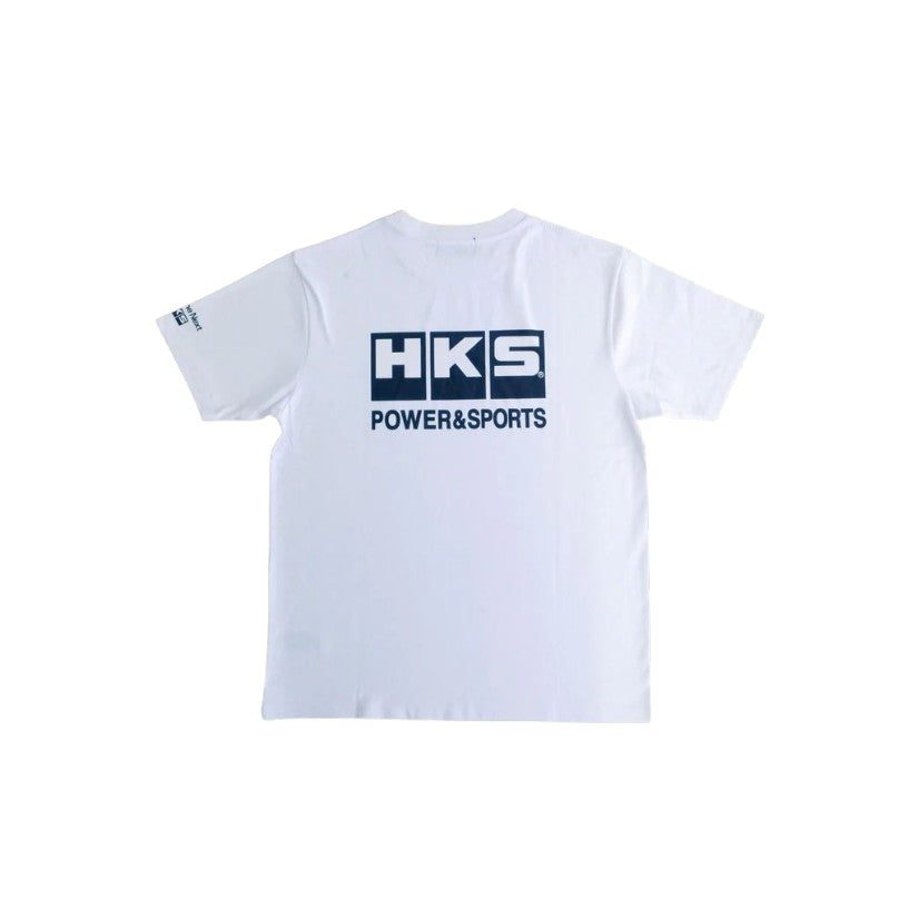 HKS - T-Shirt Power and Sports White 2 HKS - T-Shirt Power and Sports White - Image 2