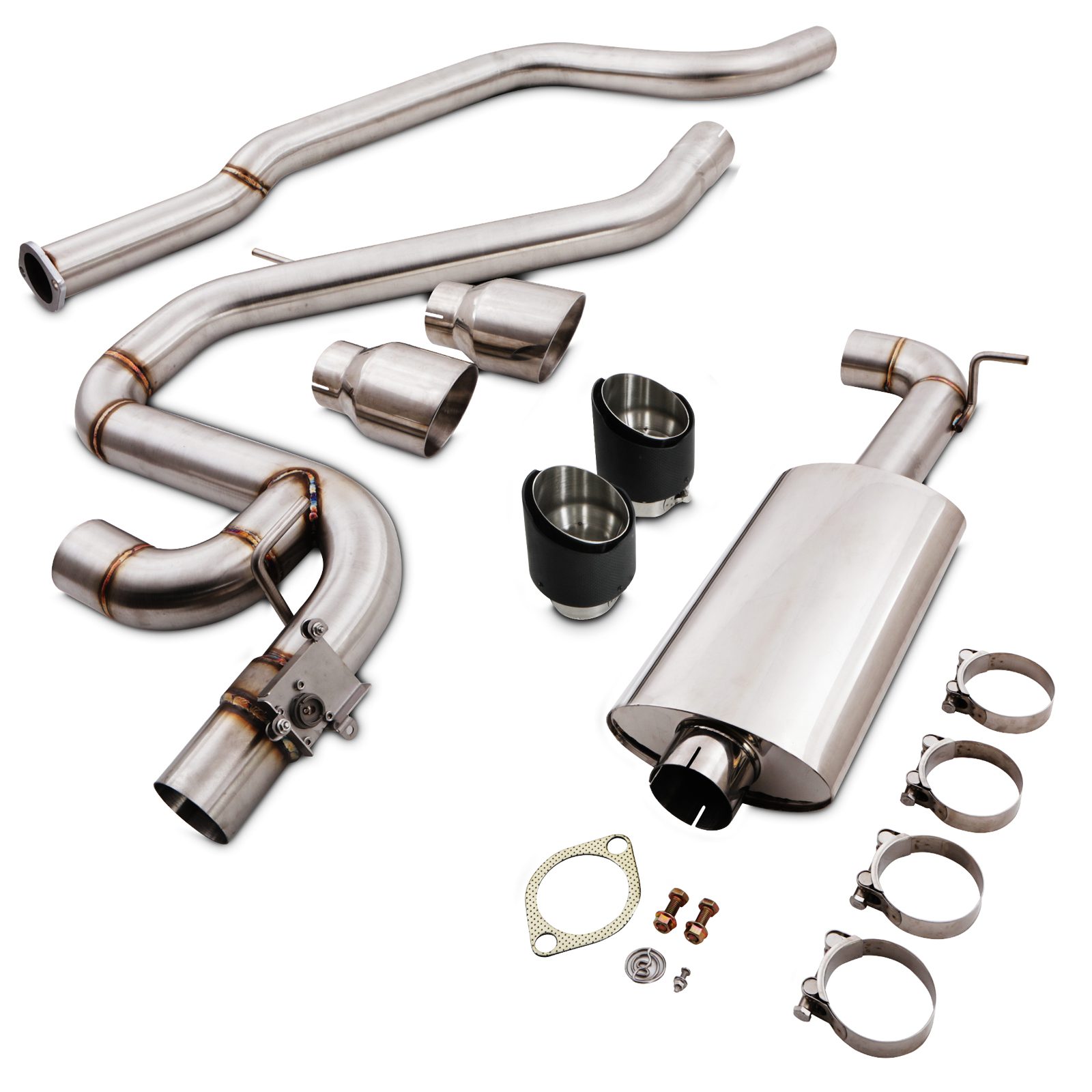 Direnza - Hyundai i30N 2019+ GPF Back Valved Carbon Exhaust System 2 Direnza - Hyundai i30N 2019+ GPF Back Valved Carbon Exhaust System - Image 2