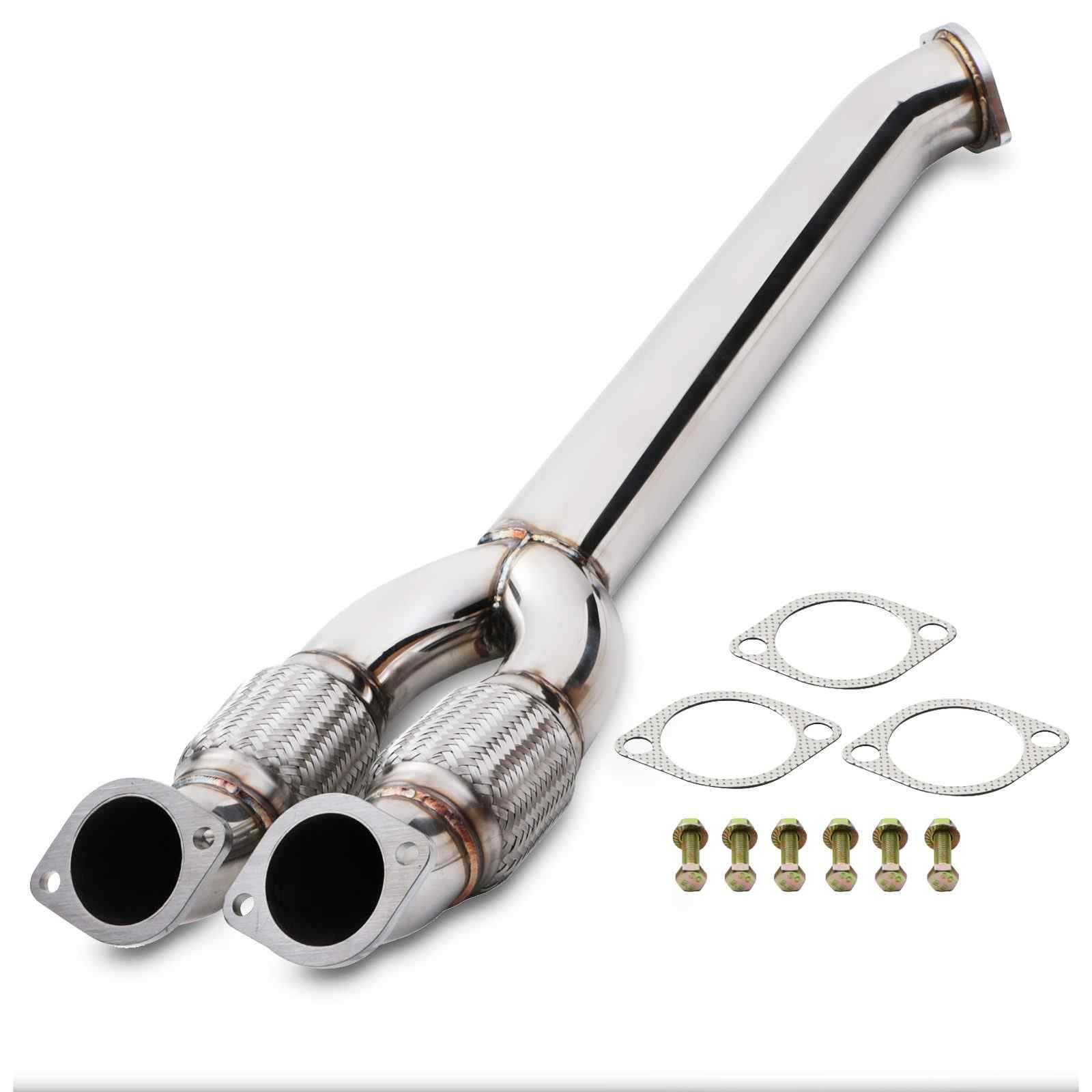 Gravity - 3.5" Exhaust Decat Y Pipe - Nissan Gtr R35 08-16 1 Gravity - 3.5" Exhaust Decat Y Pipe - Nissan Gtr R35 08-16