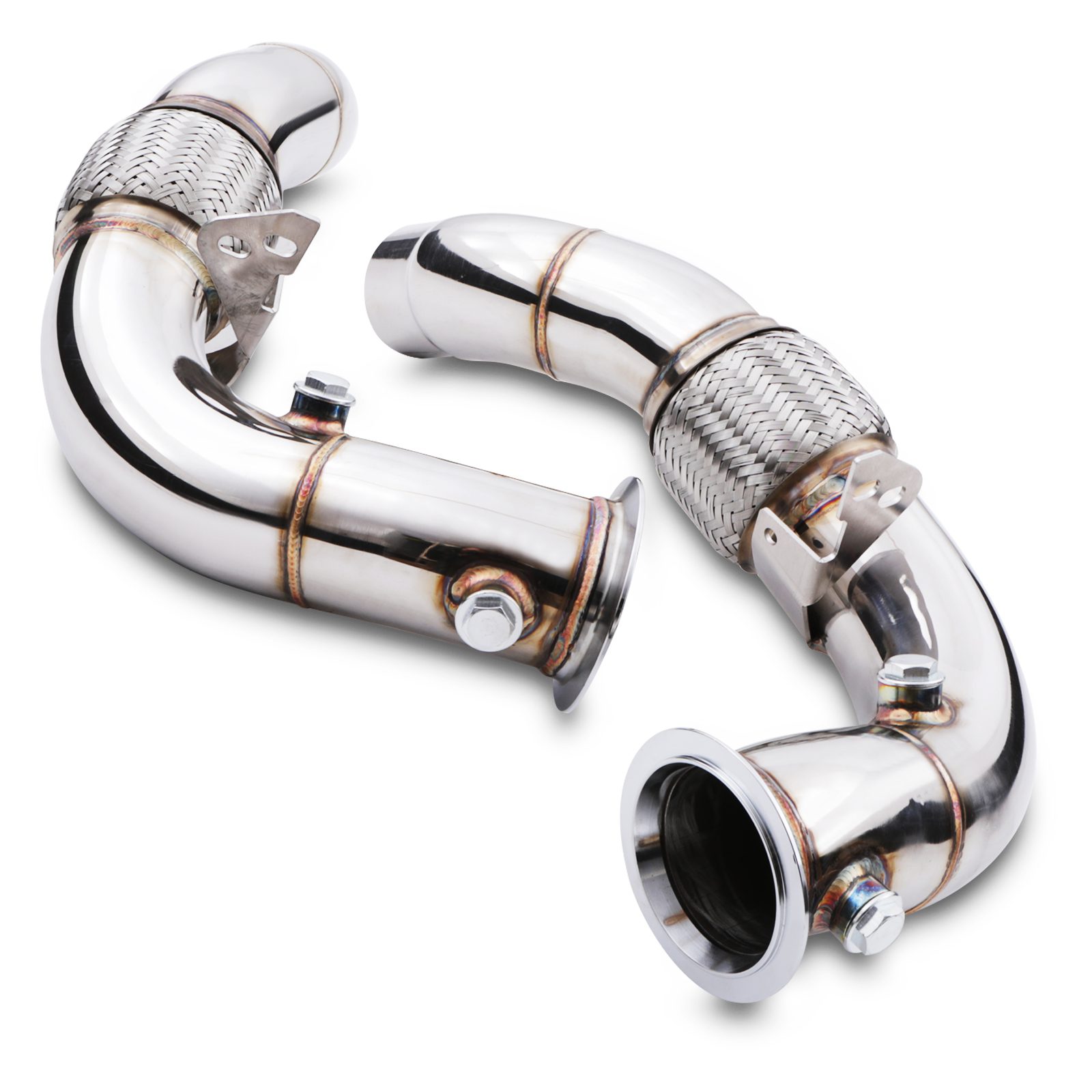 Gravity - 2.75" Exhaust Decat Downpipes - BMW 6-Series Series F12 F13 M6 | S63 4.4 V8 2012-2018 1 Gravity - 2.75" Exhaust Decat Downpipes - BMW 6-Series Series F12 F13 M6 | S63 4.4 V8 2012-2018