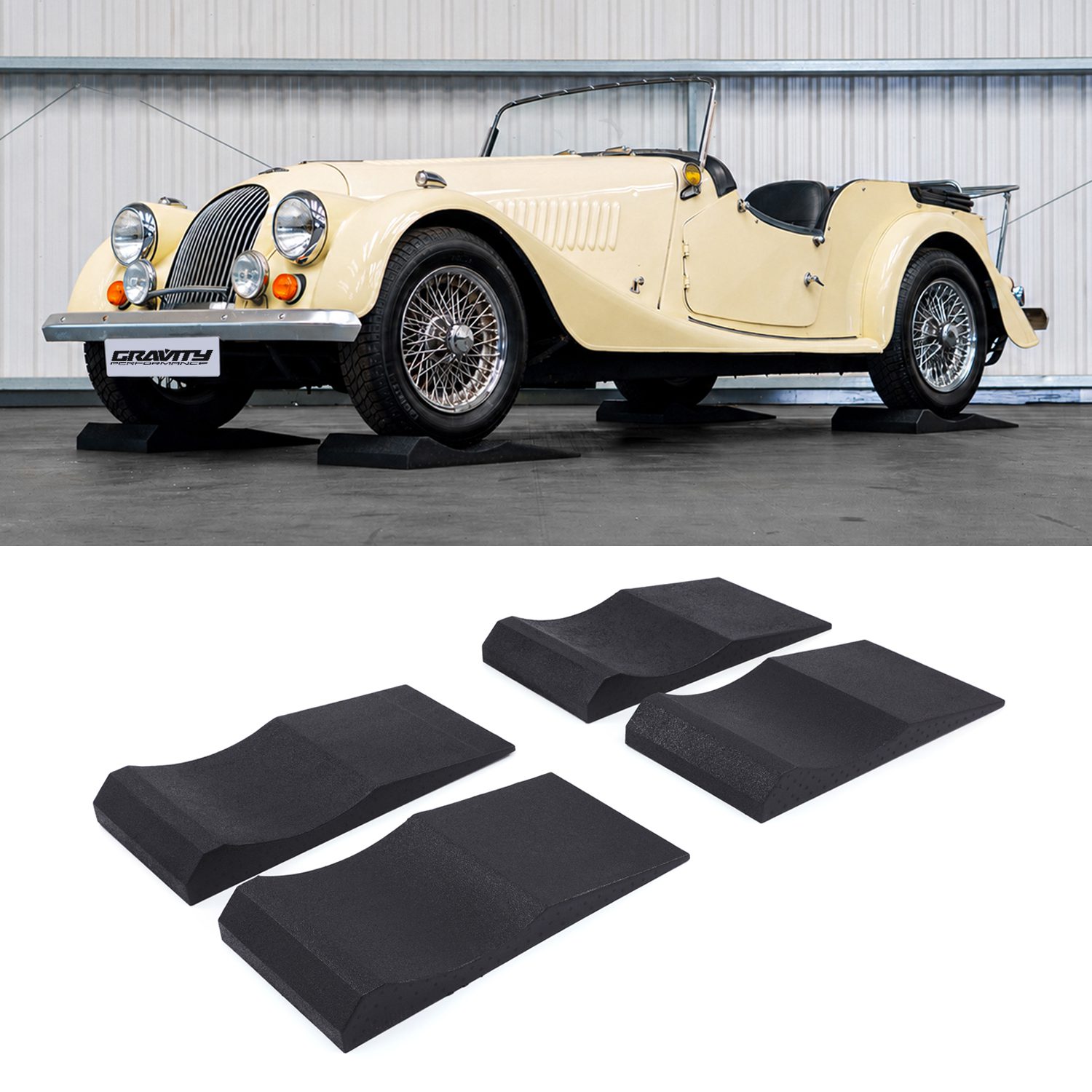Gravity - 4 X 9 Degree Race Ramps Classic Car Vehicle Storage 1 Gravity - 4 X 9 Degree Race Ramps Classic Car Vehicle Storage