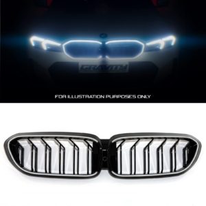 Gloss Black M5 Style Led Front Grille - BMW 5-Series Series G30/LCI 2019+