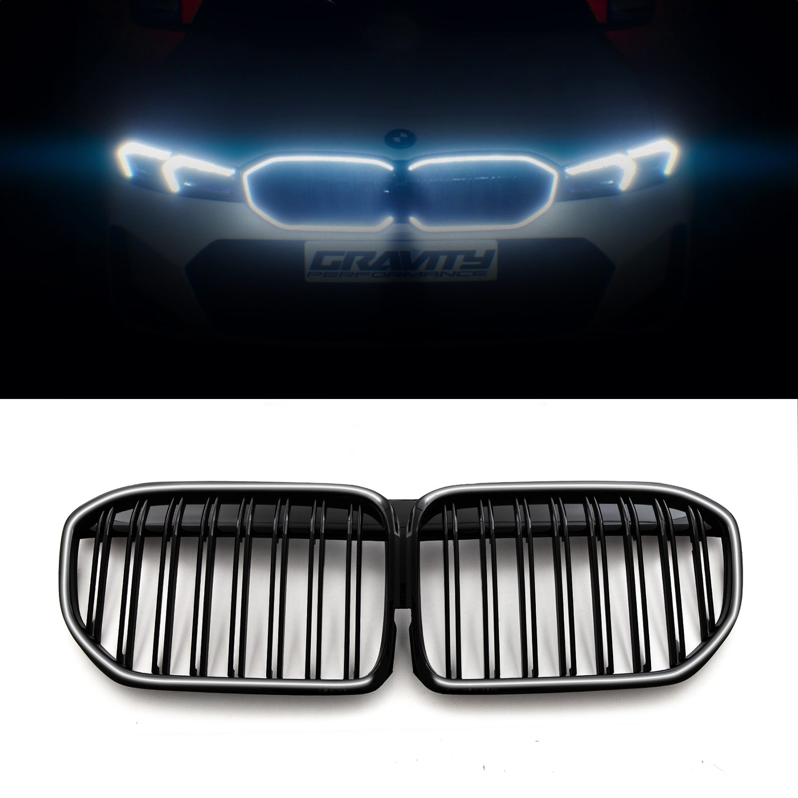Gloss Black Led Front Grille - BMW 7-Series Series G11 20-23 1 Gloss Black Led Front Grille - BMW 7-Series Series G11 20-23