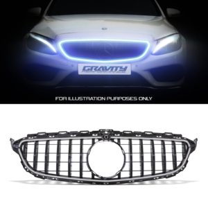 Gloss Black Led Grille - Mercedes-Benz C-Class W205 15-21