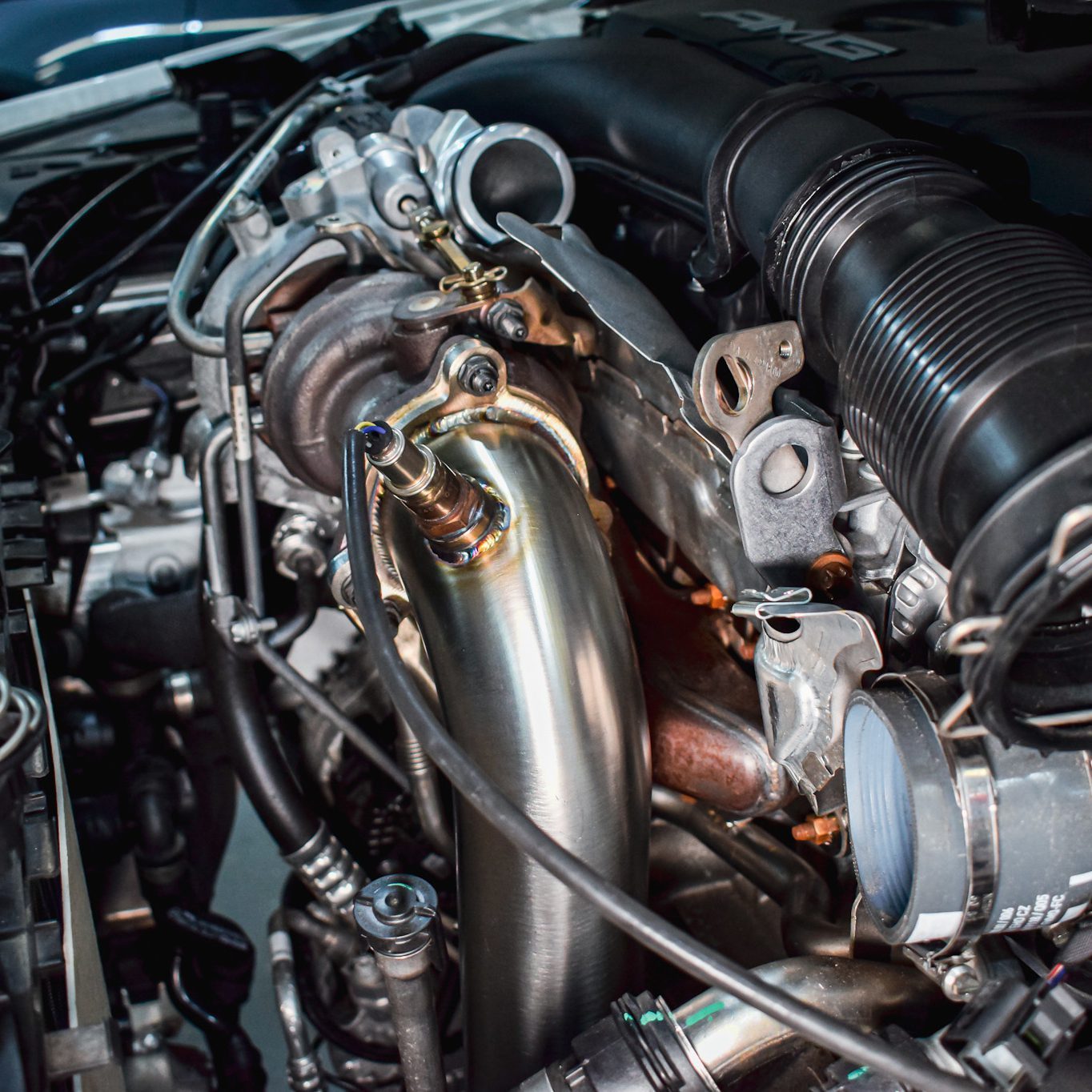 Gravity - 3" Decat Downpipe - Mercedes-Benz A35 Amg W177 2.0 Turbo 2018+ 2 Gravity - 3" Decat Downpipe - Mercedes-Benz A35 Amg W177 2.0 Turbo 2018+ - Image 2