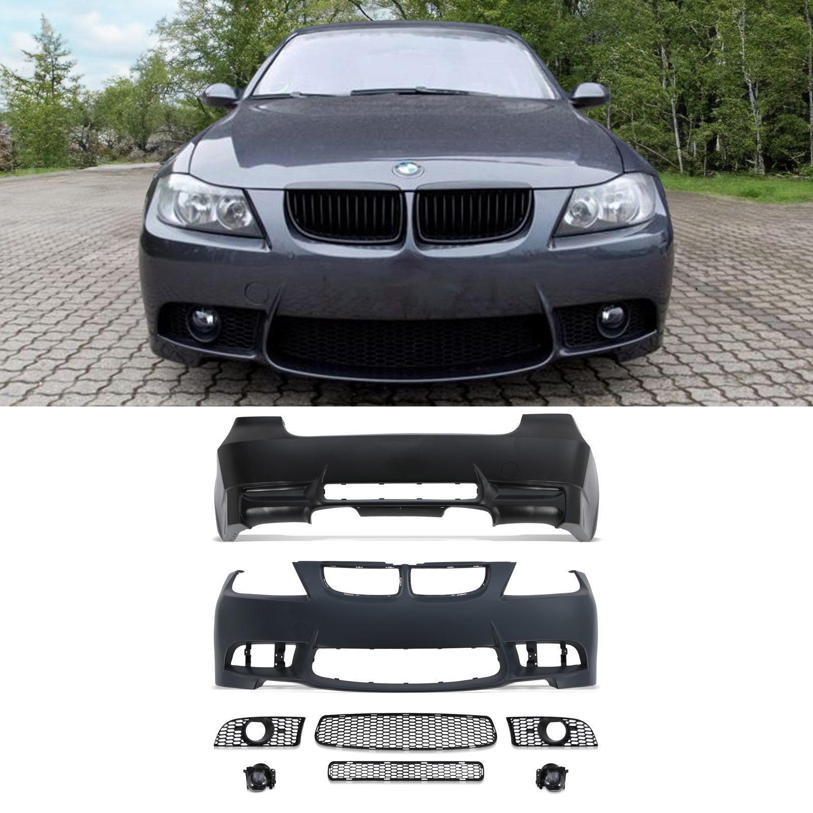 M3 Style Body Kit - BMW 3-Series Series E90/E90/E92 Lci 09-11 1 M3 Style Body Kit - BMW 3-Series Series E90/E90/E92 Lci 09-11
