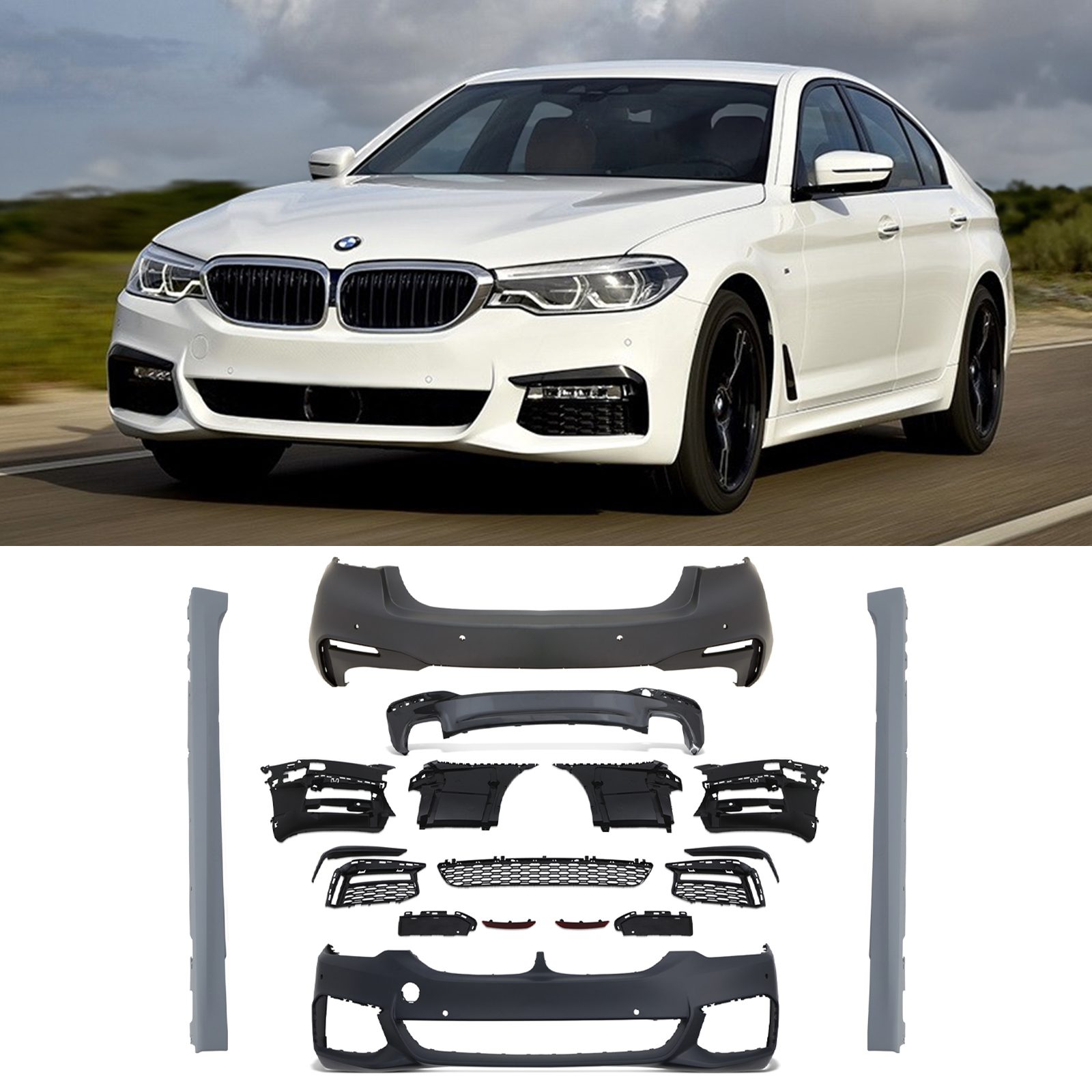 Body Kit M Sport Style - BMW 5-Series Series G30/LCI Pre Lci 18-20 1 Body Kit M Sport Style - BMW 5-Series Series G30/LCI Pre Lci 18-20
