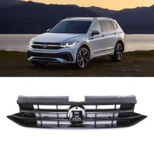Led Drl Grille Gloss Black - Volkswagen Tiguan R Facelift 2021+