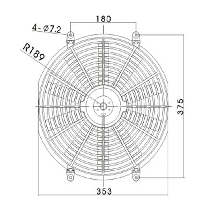 Direnza - Universal 14 12v 80w Straight Blade Fan + Fitting Kit 7 Direnza - Universal 14 12v 80w Straight Blade Fan + Fitting Kit - Image 7