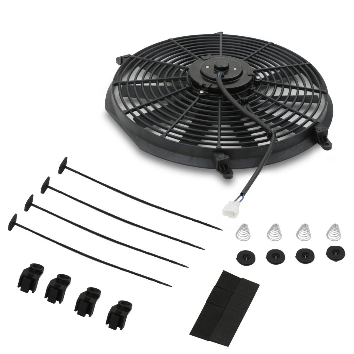 Direnza - Universal 14 12v 80w Straight Blade Fan + Fitting Kit 6 Direnza - Universal 14 12v 80w Straight Blade Fan + Fitting Kit - Image 6