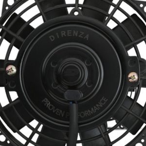Direnza - Universal 16 12v 80w Straight Blade Fan + Fitting Kit
