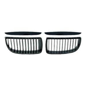 BMW 3 Series E90 Saloon Matt Black Single Slat Kidney Grilles (2005-2008) 7 BMW 3 Series E90 Saloon Matt Black Single Slat Kidney Grilles (2005-2008)