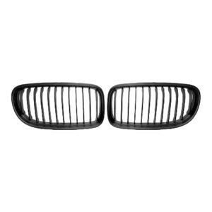 BMW 3 Series E90 Saloon LCI Matt Black Single Slat Kidney Grilles (2008-2011) 8 BMW 3 Series E90 Saloon LCI Matt Black Single Slat Kidney Grilles (2008-2011)