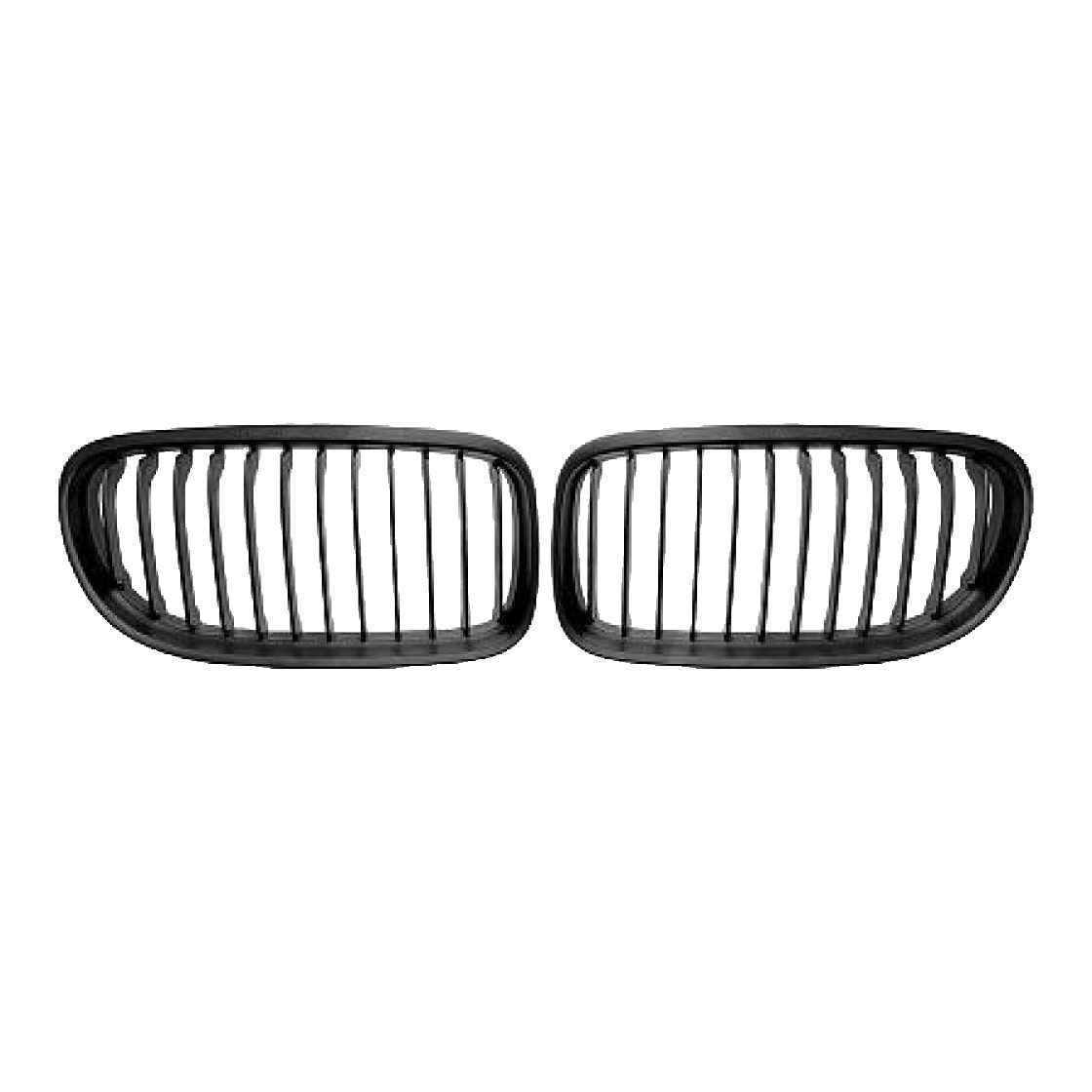 BMW 3 Series E90 Saloon LCI Matt Black Single Slat Kidney Grilles (2008-2011) 1 BMW 3 Series E90 Saloon LCI Matt Black Single Slat Kidney Grilles (2008-2011)