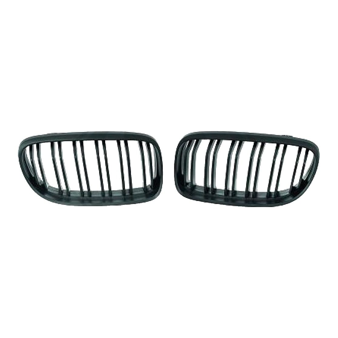 BMW 3 Series E90 Saloon Matt Black Twin Slat Kidney Grilles (2005-2008) 1 E90 Saloon Matt Black Twin Slat Kidney Grilles 1216942