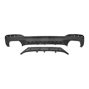 BMW 5 Series G30 M Sport Matt Black Quad Exit Rear Diffuser (2017-2020) 8 BMW 5 Series G30 M Sport Matt Black Quad Exit Rear Diffuser (2017-2020)