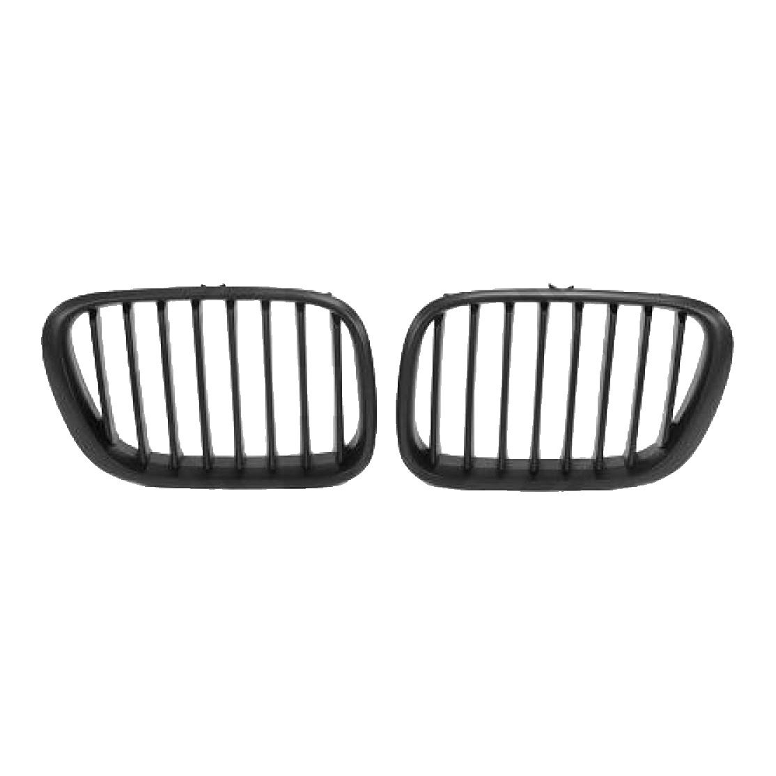 BMW X5 E53 Matt Black Single Slat Kidney Grilles (1999-2003) 1 X5 E53 Matt Black Single Slat Kidney Grilles 1290340