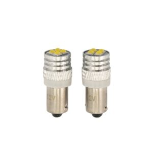 AutoStyle BA9s LED Bulbs White 7 AutoStyle BA9s LED Bulbs White