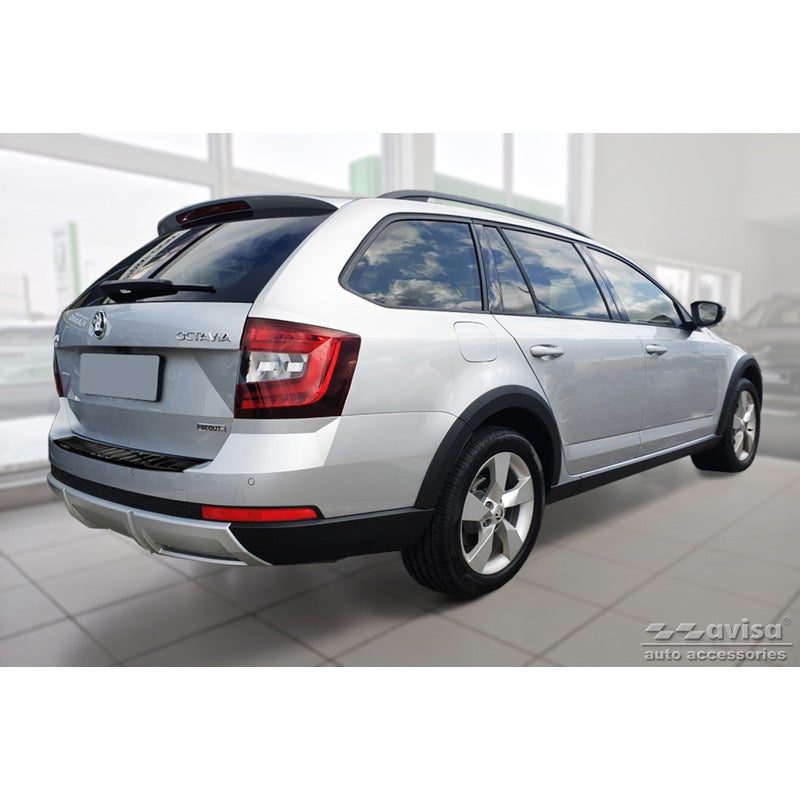 Avisa Skoda Octavia Mk3 5E Stainless Rear Bumper Protector (2013-2020) 4 Avisa Skoda Octavia Mk3 5E Stainless Rear Bumper Protector (2013-2020) - Image 4