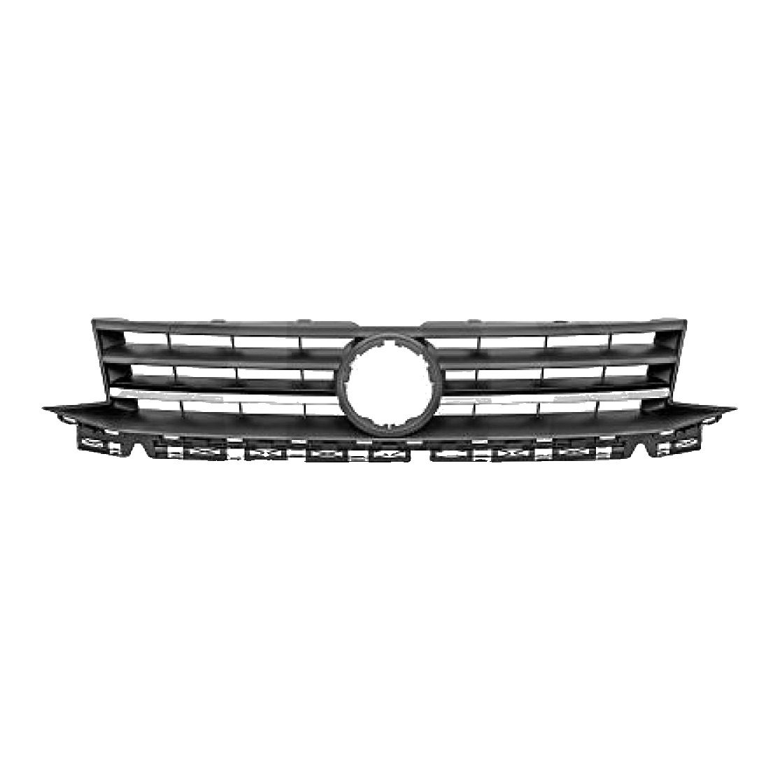 VW Caddy Black/Chrome Front Grille (2015-2020) 1 VW Caddy Black/Chrome Front Grille (2015-2020)