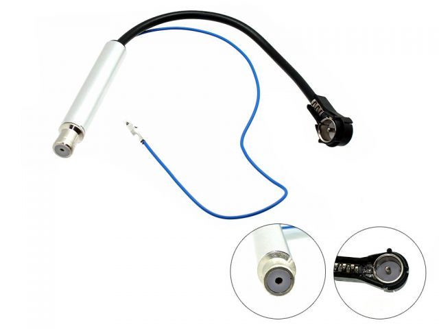 Connects2 Audi / VW Active Aerial Adaptor ISO 1 Connects2 Audi / VW Active Aerial Adaptor ISO