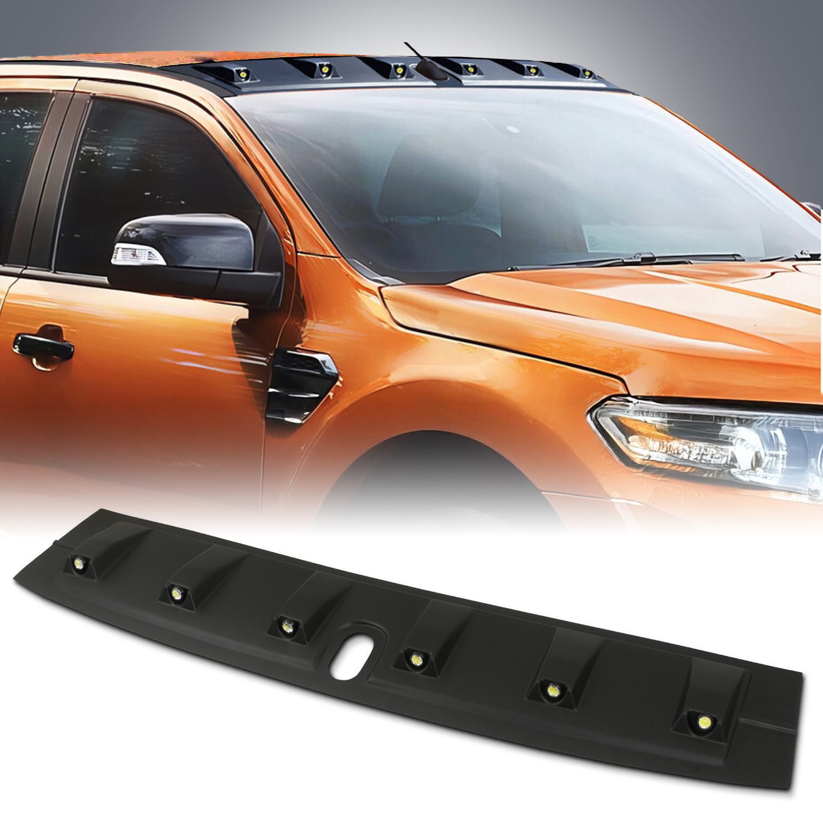 MACH 4x4 - Ford Ranger LED Roof Light with Aerial Cut Out (T8 2019-2022) 1 MACH 4x4 - Ford Ranger LED Roof Light with Aerial Cut Out (T8 2019-2022)