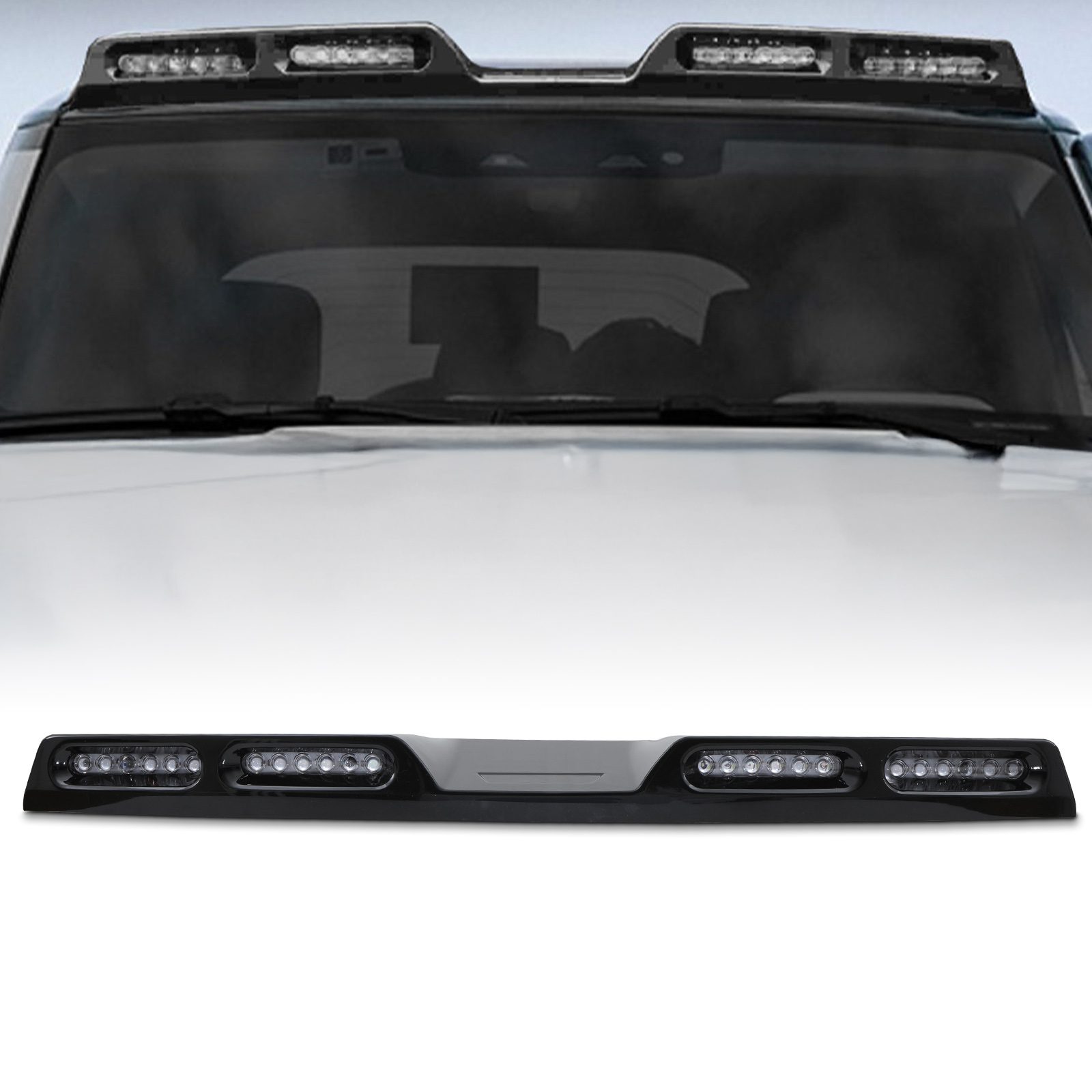 MACH 4x4 - Land Rover Defender Gloss Black Quad Roof Light Kit (L663 2020+) 1 MACH 4x4 - Land Rover Defender Gloss Black Quad Roof Light Kit (L663 2020+)