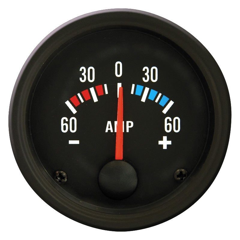 AutoStyle 52mm Ammeter Gauge Black Face 1 AutoStyle 52mm Ammeter Gauge Black Face
