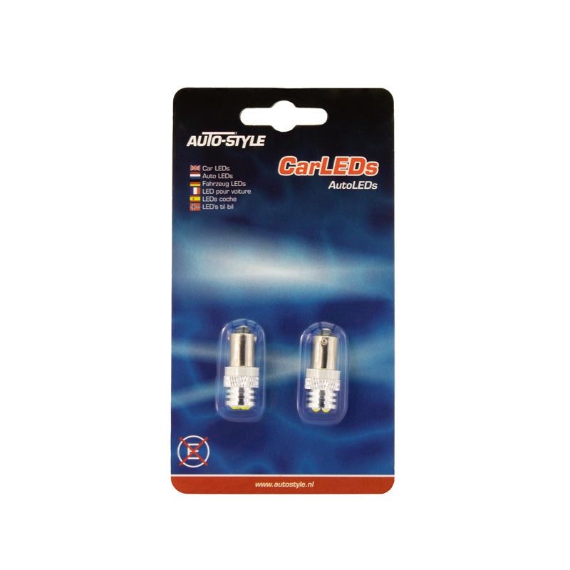 AutoStyle BA9s LED Bulbs White 2 AutoStyle BA9s LED Bulbs White - Image 2