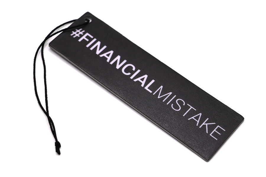 Financial Mistake Car Air Freshener – New Car Scent 1 Financial Mistake Car Air Freshener – New Car Scent