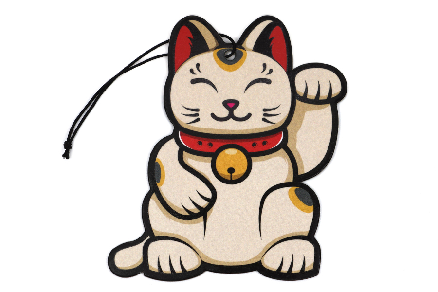 Lucky Cat Car Air Freshener – New Car Scent 1 Lucky Cat Car Air Freshener – New Car Scent