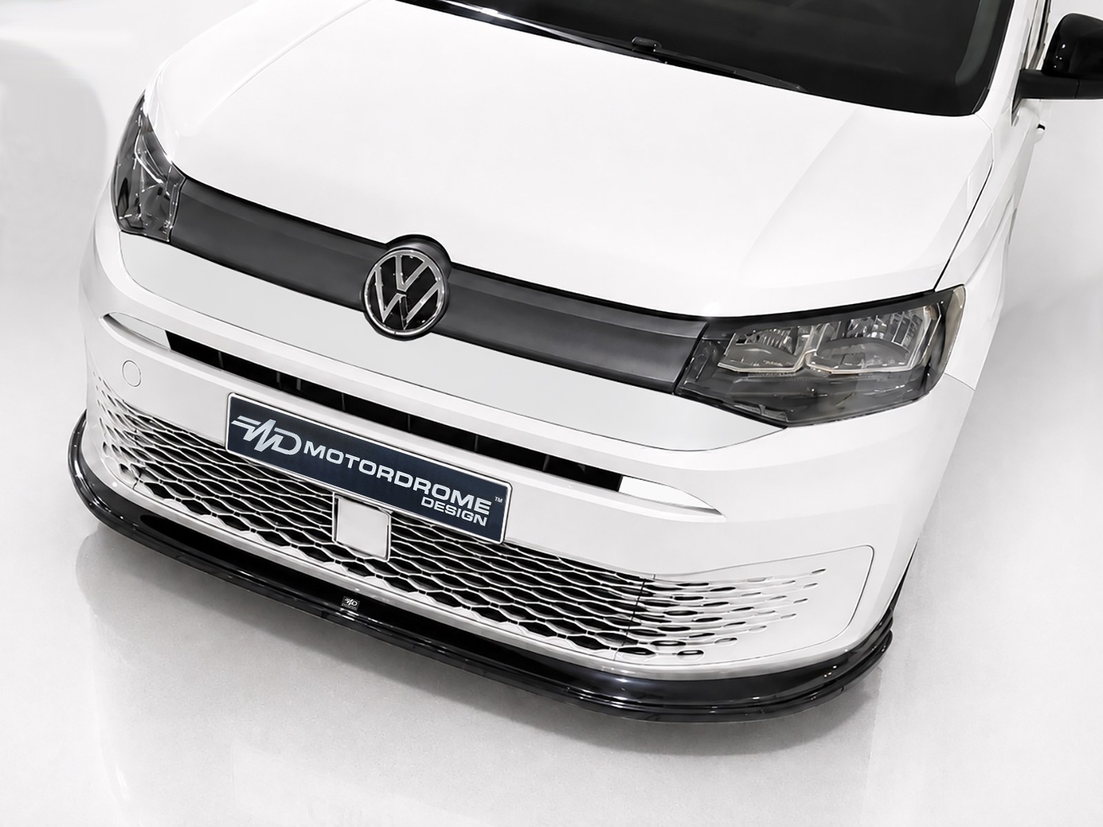VW Caddy (2021-on) Front Lip Gloss Black 1 VW Caddy (2021-on) Front Lip Gloss Black