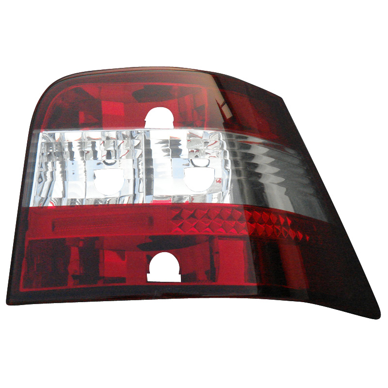 AutoStyle VW Golf 4 Red/Clear Rear Lights Set (1998-2003) 1 VW Golf 4 Red Clear Rear Lights