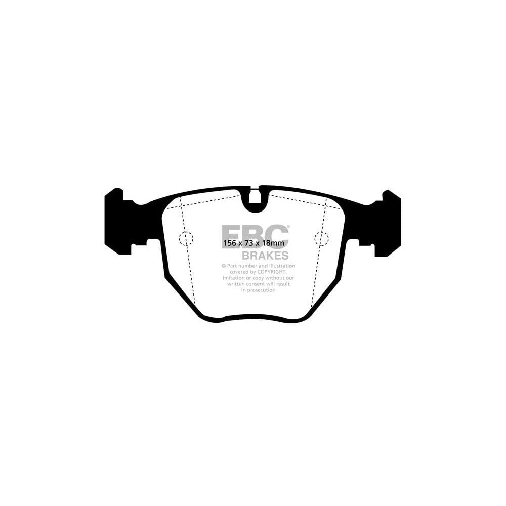 EBC BMW 5-Series E39 Yellowstuff Front Brake Pads (1992-2004) 1 EBC BMW 5-Series E39 Yellowstuff Front Brake Pads (1992-2004)
