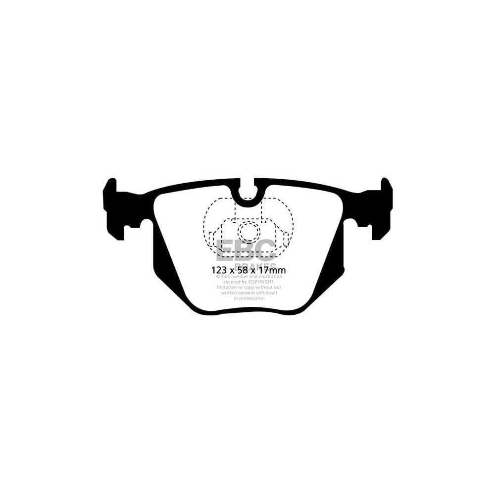 EBC BMW 3-Series E46 Redstuff Rear Brake Pads (1998-2005) 1 EBC BMW 3-Series E46 Redstuff Rear Brake Pads (1998-2005)